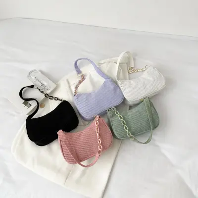 High Quality women’s lattice shoulder small square chain party Bags.💼