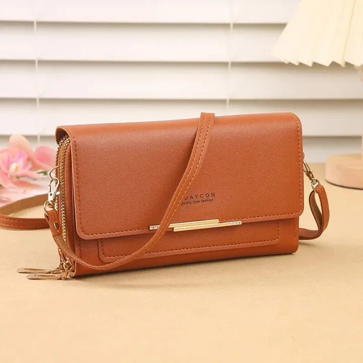 New Women Wallet Korean Style Large Capacity Multi-Functional Shoulder Bag Mid-Length Clutch Coin Purse