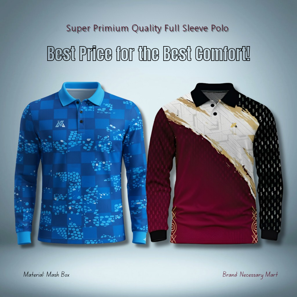 2 Pcs Combo (Full Sleeve polo)