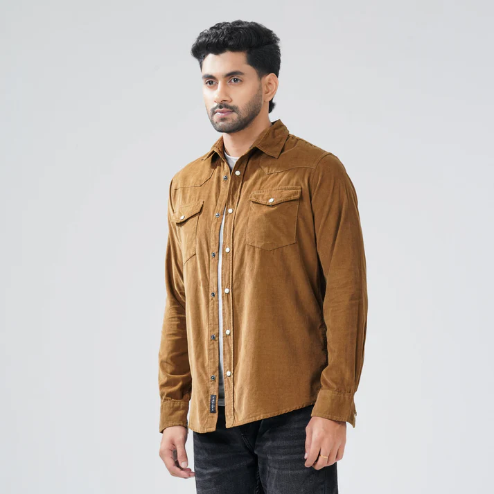 Mens Brown Shirt